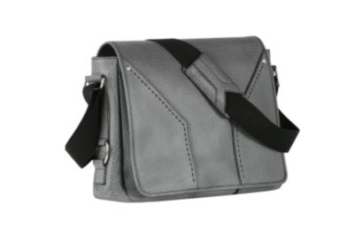Muse Messenger Bag in Black Leather